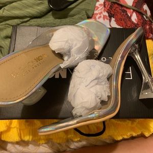 Clear heels